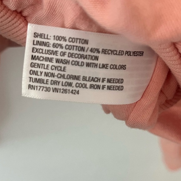 Women's Bubble Hem Sweatshirt Wild Fable Cropped Sweatshirt Size M Medium Coral - Picture 5 of 8